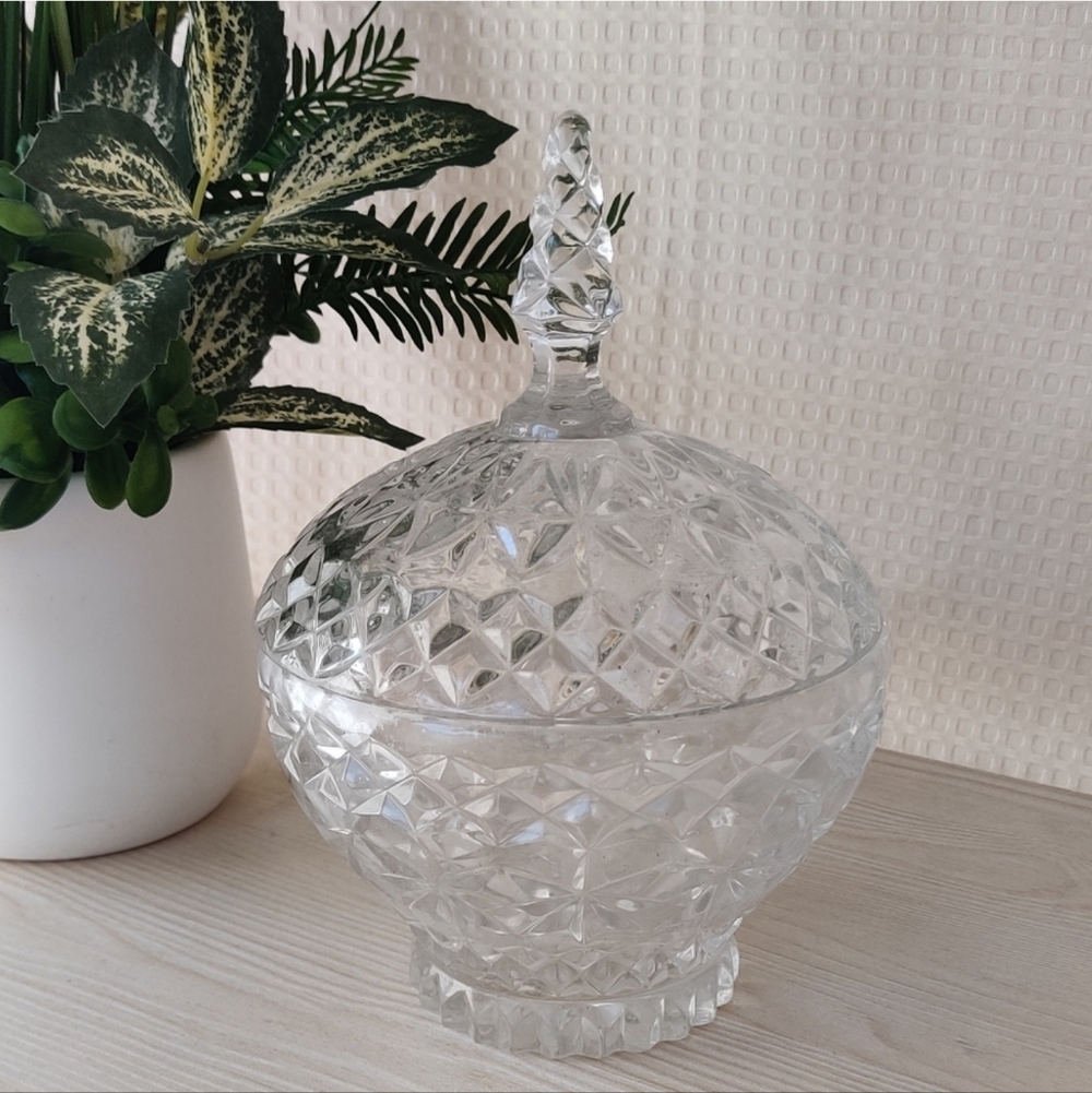 Vintage European Collection Crystal Cut glass Candy Dish